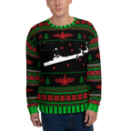 Sailor Bob Ugly Sweater Products, Having A Kniited Navy Inspired Christmas Ugly Sweater Design