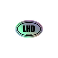 Sailor Bob Sticker Products, Holographic sticker showing Navy Related Deeign with iridescent effect