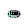 Sailor Bob Sticker Products, Holographic sticker showing Navy Related Deeign with iridescent effect