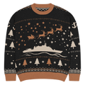 Sailor Bob Ugly Sweater Products, Having A Kniited Navy Inspired Christmas Ugly Sweater Design